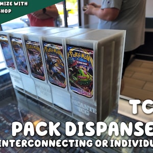 Pokemon-kaartverpakkingsdispenser | yugioh MTG magic the verzamelen TCG winkel dek display houder ruilkaartspel gaming opslag