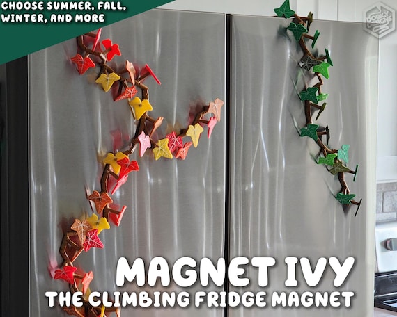 Magnetivy - Englischer Efeu Khlschrankmagnet mit Gelenk Stielen |  ForgeCore Home Kche Khlschrank Dekor Ivy Vine Blatt Magnete Magnetisch -  Etsy.de