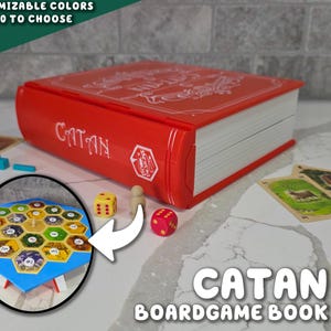 Settlers Book Game | PlayBook'd Customizable Bookshelf Decor Travel Compact Board Novelty ForgeCore
