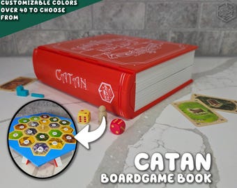 Settlers Book Game | PlayBook'd Customizable Bookshelf Decor Travel Compact Board Novelty ForgeCore