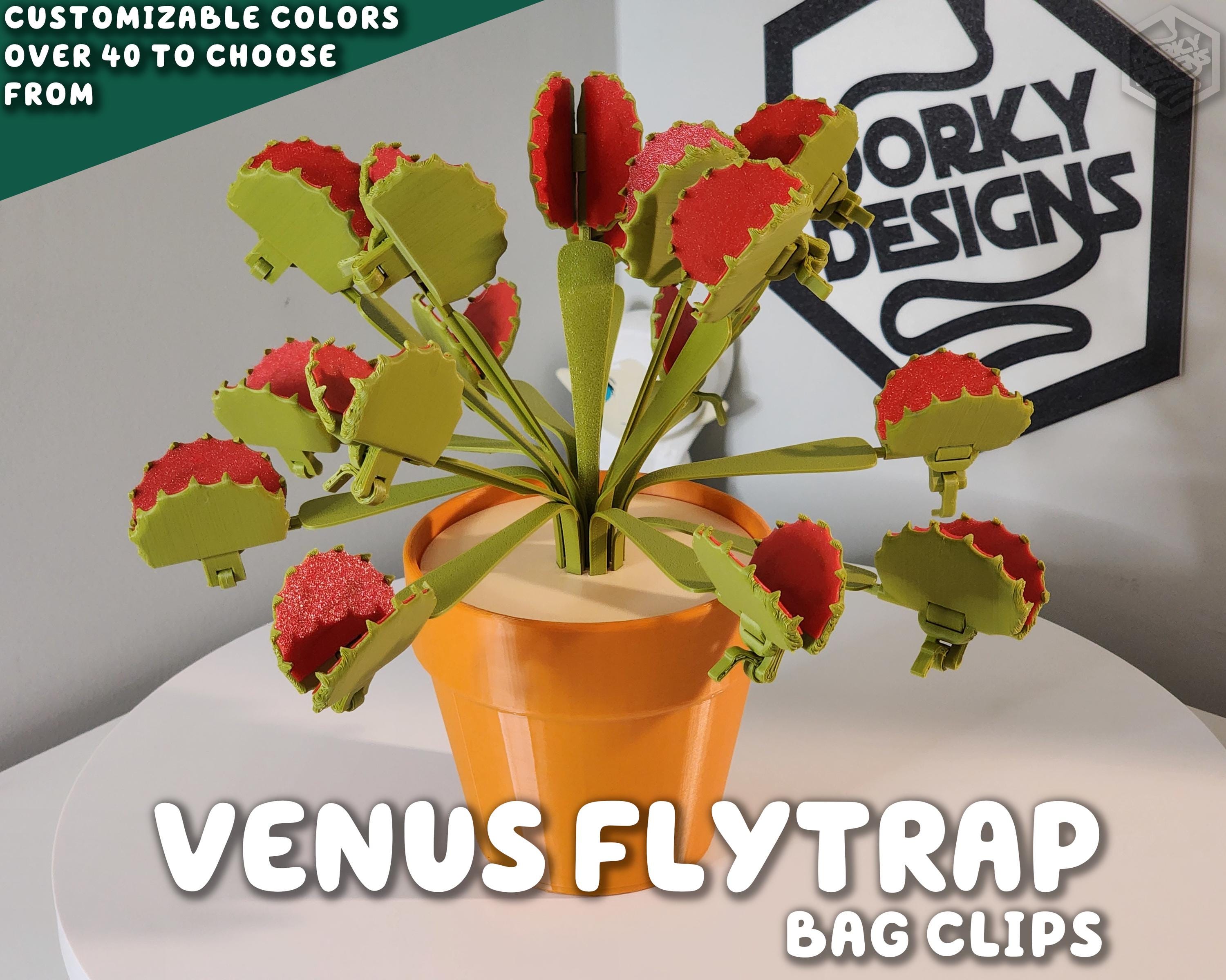 ストック　トリックシューター Venus Flytrap Snack Clips 3D Printed Plant | Each Trap is A Bag