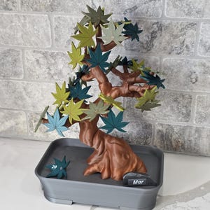 Bonsai 365 Tree Calendar | Japanese Maple Calendar for your Desk Set Cute Themed Adorable Fridge Magnets ForgeCore Functional Decor image 4