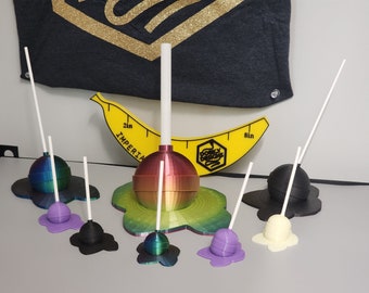 Oversized Melting Lollipop modern popart sculptuur uniek decor baby shower cadeau