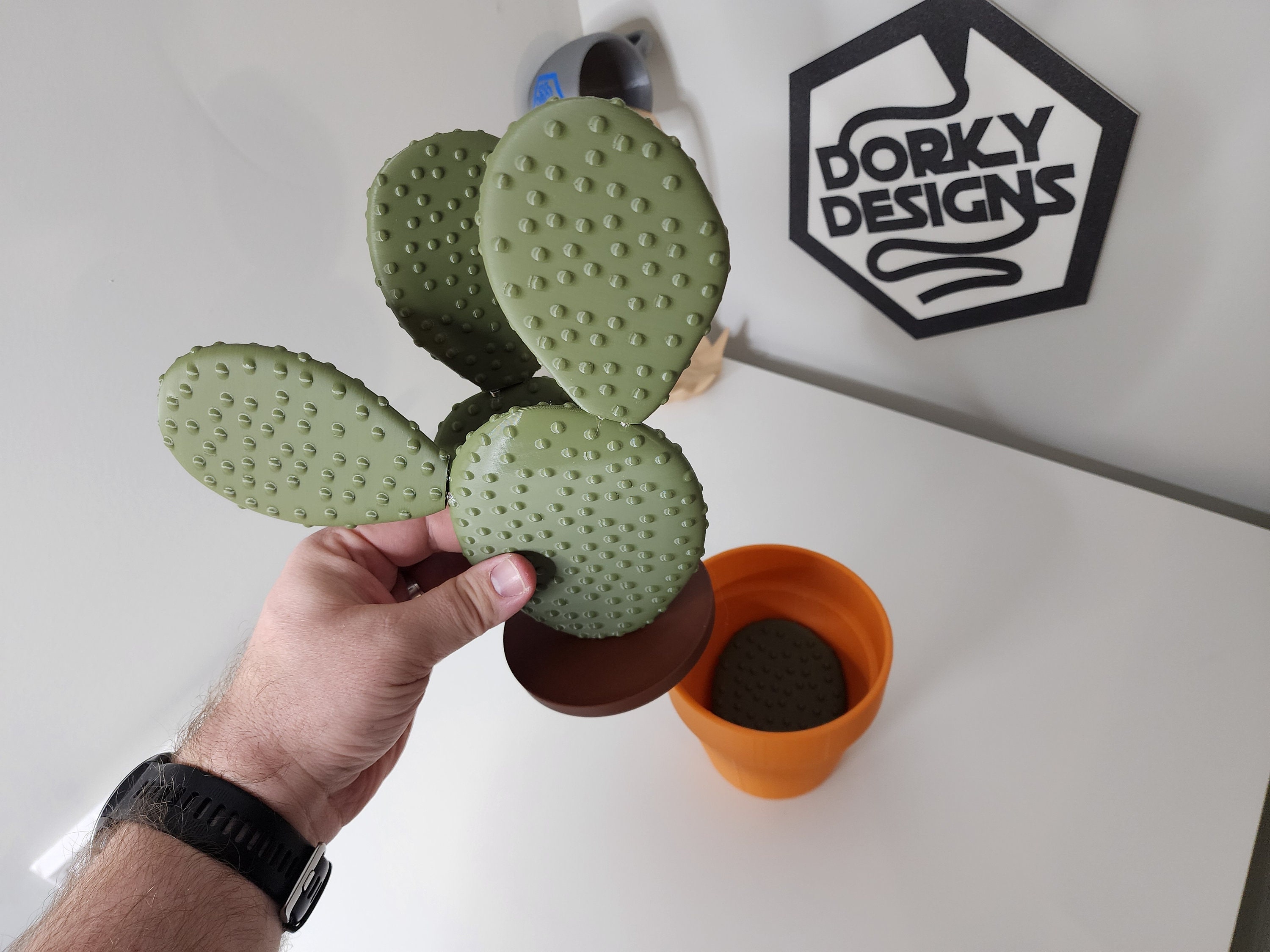 叢　多肉植物　アートピース　作家　作元朋子　激レア　希少　珍品 サボテン　植木鉢 コースターサボテン3Dプリント植物｜葉っぱ1枚1枚がコースターになった