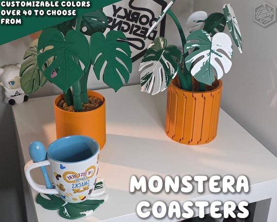Monstera Untersetzer-Set | Blatt und Beistelltisch Monstero Albo Adansonii  ForgeCore Instagram Tik Tok Funktionale Pflanzen Pflanzgefe Kche Zuhause  Tglich - Etsy.de