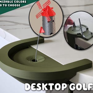 Golf de escritorio / Escritorio impreso en 3D / Mesa / Cubículo / Deportes / Juegos deportivos / ForgeCore / Golf / Golfistas / Día del Padre / Papá / Instagram / TikTok