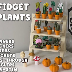 Fidget Clicky Toy w Mechanical Switches | Clicky Cacti Pocket Plants ForgeCore Home Desk Table Decor Office Gift Torch Ball Cactus Cluster