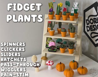 Fidget Clicky Toy w Mechanical Switches | Clicky Cacti Pocket Plants ForgeCore Home Desk Table Decor Office Gift Torch Ball Cactus Cluster