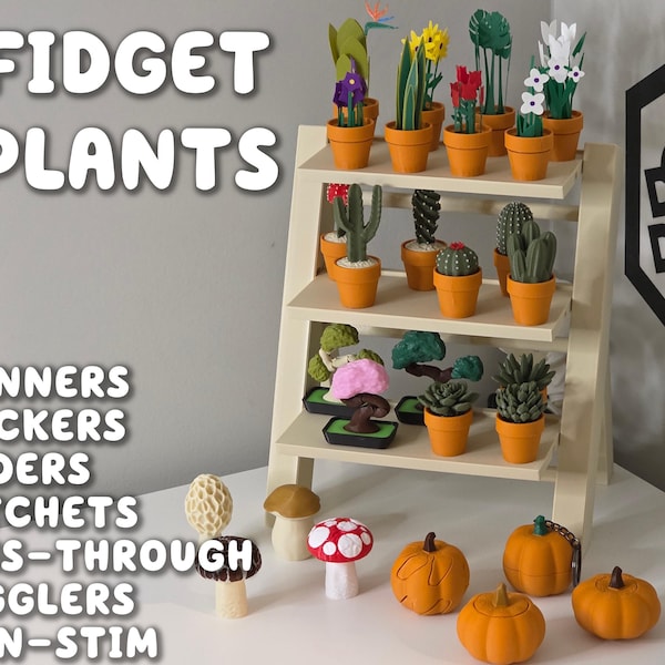 Fidget Clicky Toy w Mechanical Switches | Clicky Cacti Pocket Plants ForgeCore Home Desk Table Decor Office Gift Torch Ball Cactus Cluster