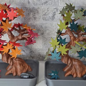 Bonsai 365 Tree Calendar | Japanese Maple Calendar for your Desk Set Cute Themed Adorable Fridge Magnets ForgeCore Functional Decor image 2