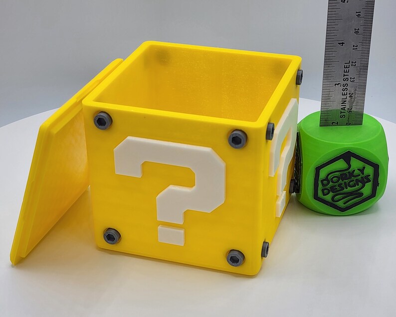 Super Mario Bros Coin Bank Storage Box Question Block Video - Etsy