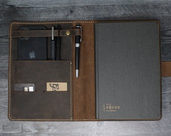 Full Focus Planner Leather Cover, FFP Cover, Full Focus Planner Folio, Leather Folio, Leather Cover for Full Focus Planner
