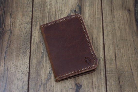 Mens Leather Wallet Minimalist Wallet Personalized Wallet | Etsy