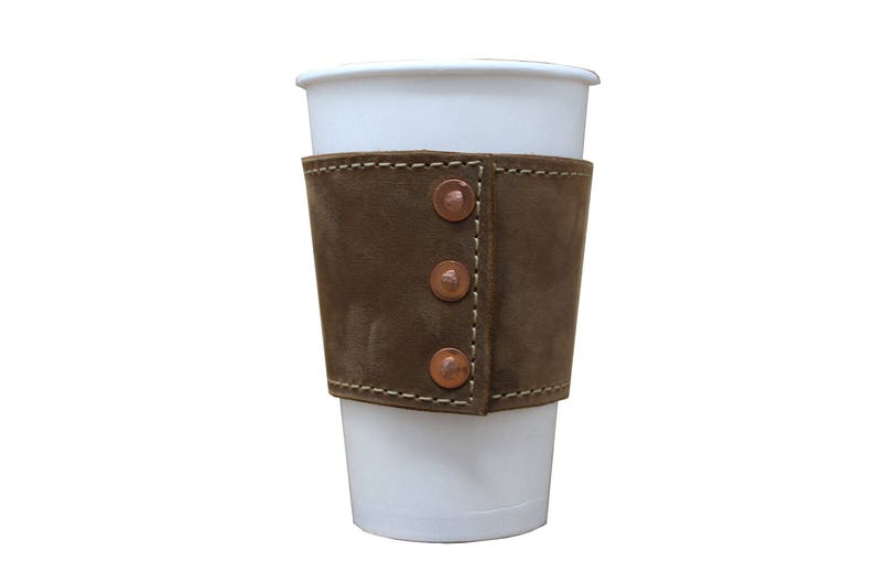 Personalized Coffee Sleeve Coffee Sleeve Reusable Leather Etsy