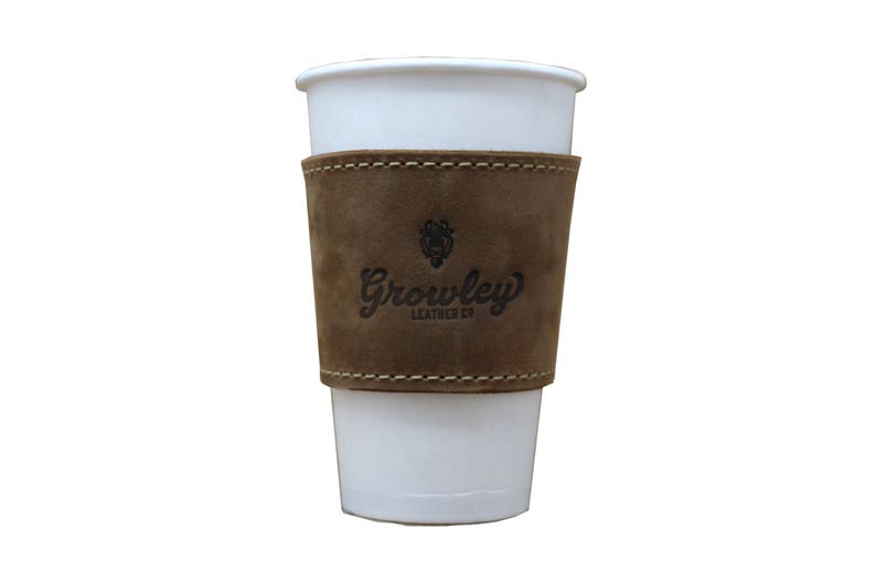 Personalized Coffee Sleeve Coffee Sleeve Reusable Leather Etsy