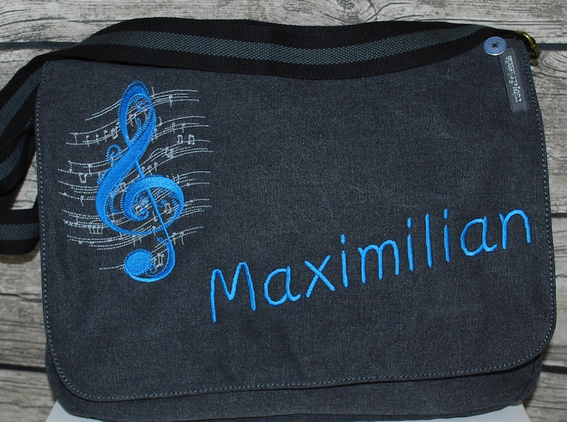 Music bag music school bag embroidered image 3