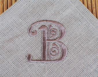 Personalized embroidered monogram napkins