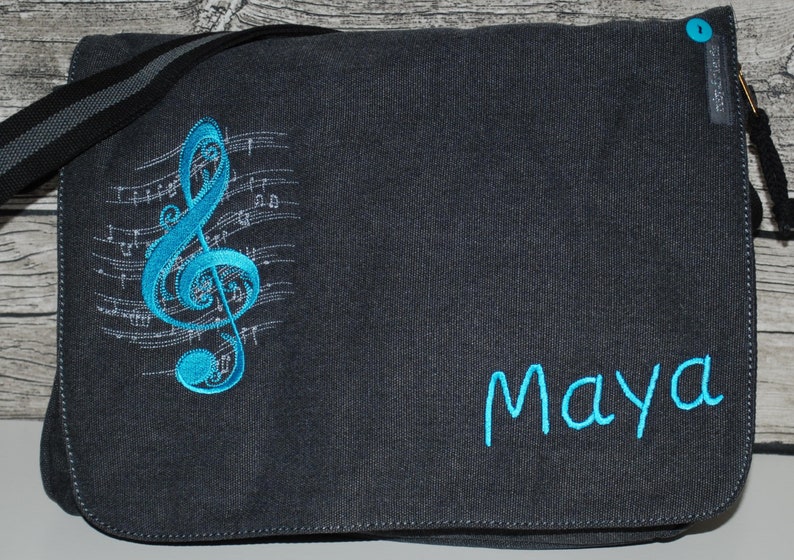 Music bag music school bag embroidered image 4