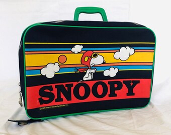 vintage snoopy suitcase