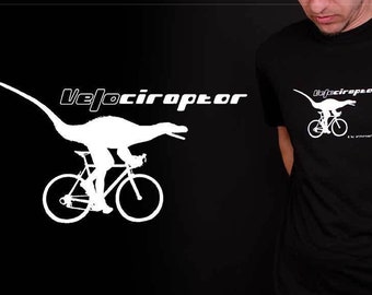 Shirt: Velociraptor! Wir lieben Radfahren