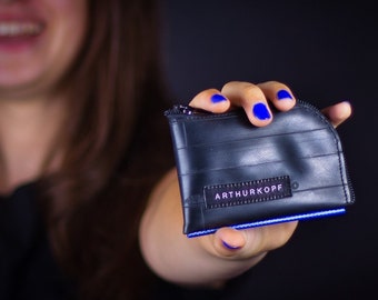 Wallet made from a bicycle tube