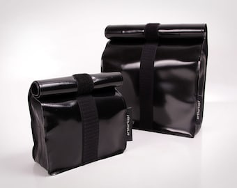 Set of 2 QlTourBag made of tarpaulin and bicycle tube