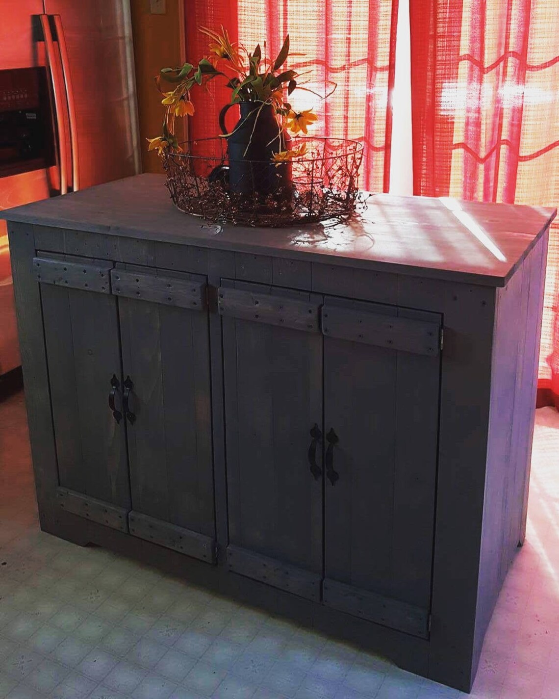 Dog Crate Kennel Tables Pantries Buffet Servers Etsy