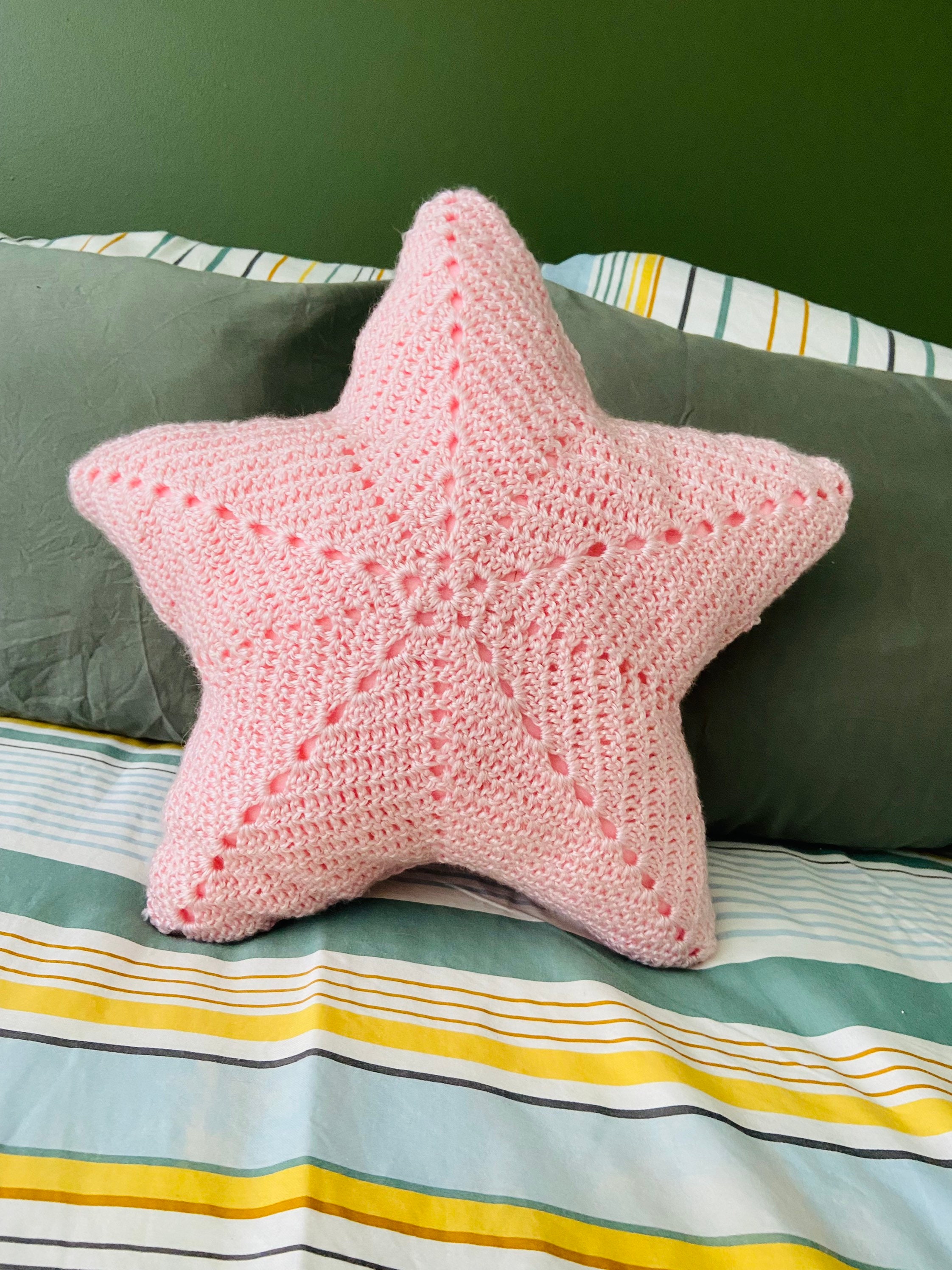 Pink top star pillow