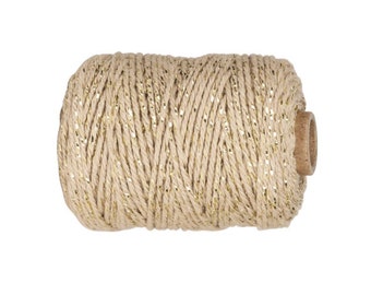 Rouge /& Or Bakers Twine-Noël Twine-épais 5 mm ou 2 mm emballage String