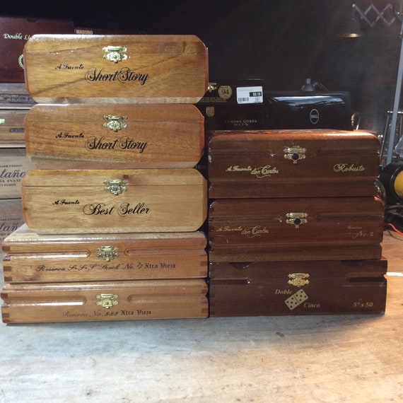A Fuente Don Carlos Double Robusto Wood Wooden Cigar Box