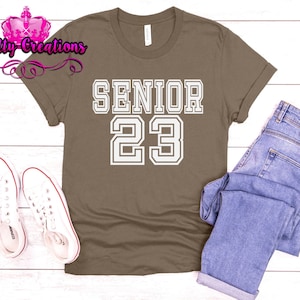 Senior23, 2023 senior, Senior Jersey, Jersey23, grad, tshirt de fin d’études, svg