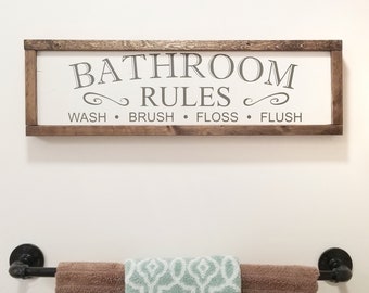 Bathroom Signs Bathroom Wall Decor Bathroom Decor Restroom Etsy