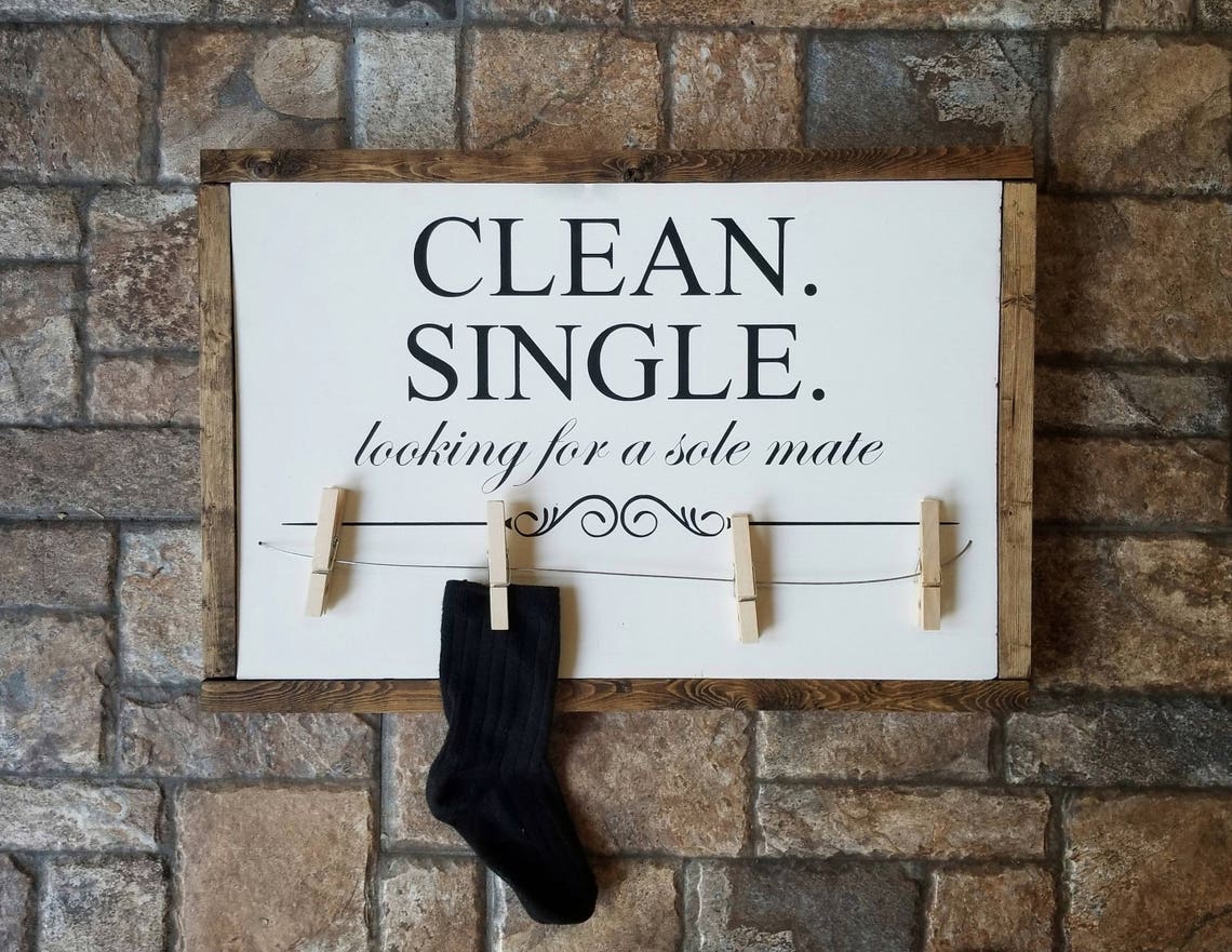 Lost Socks Sign Lost Socks Hanger Laundry Room Sign Laundry Etsy