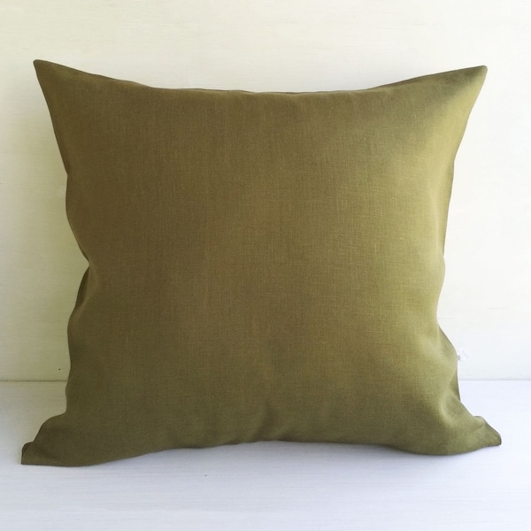 Olive Green Pillow Etsy