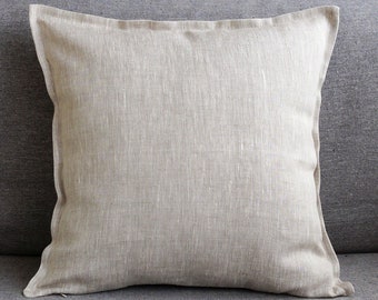 24x24 Linen euro sham 26x26 Linen throw pillow covers 20x20 Gray farmhouse pillow 22x22 16x16 18x18 16x36