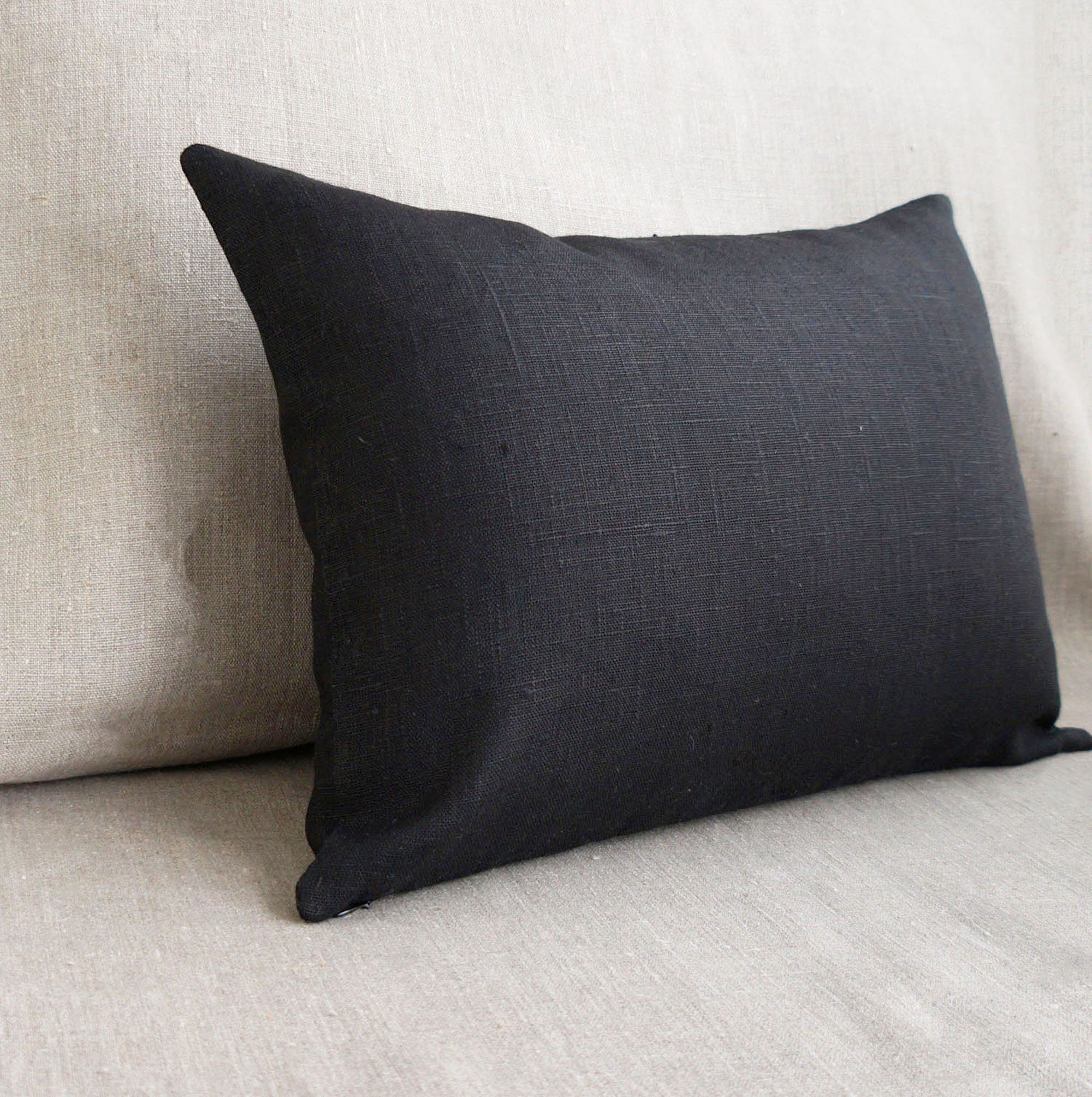 16x26 Linen body pillow cover 20x54 Extra long lumbar pillow Etsy