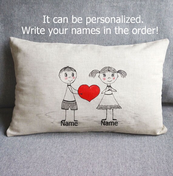Personalized Body Pillow Cover 12x18 Wedding Gift Or 1st Etsy