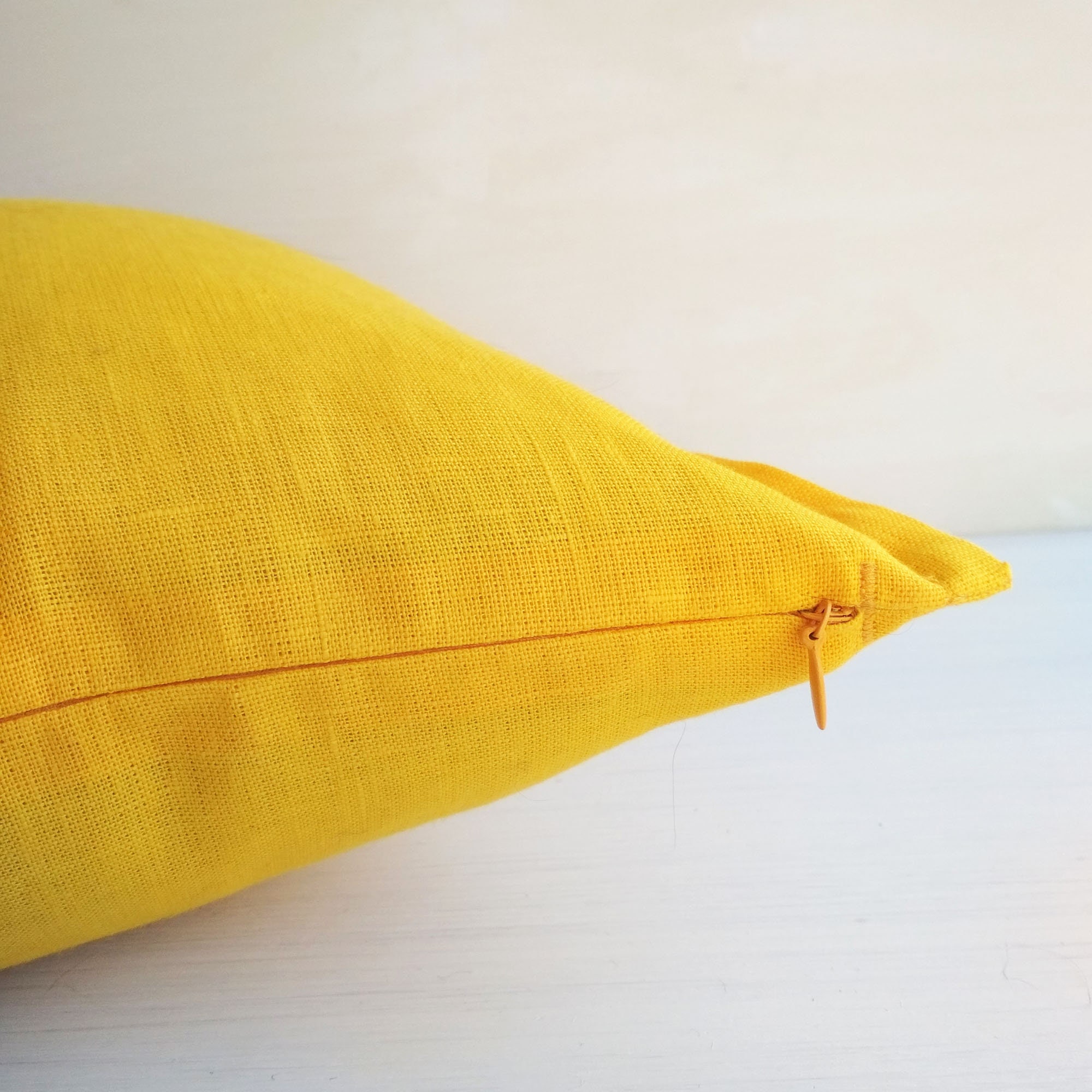 Yellow & Silver Cotton Linen Throw Pillow Cover, Yellow Twist – The  HomeCentric