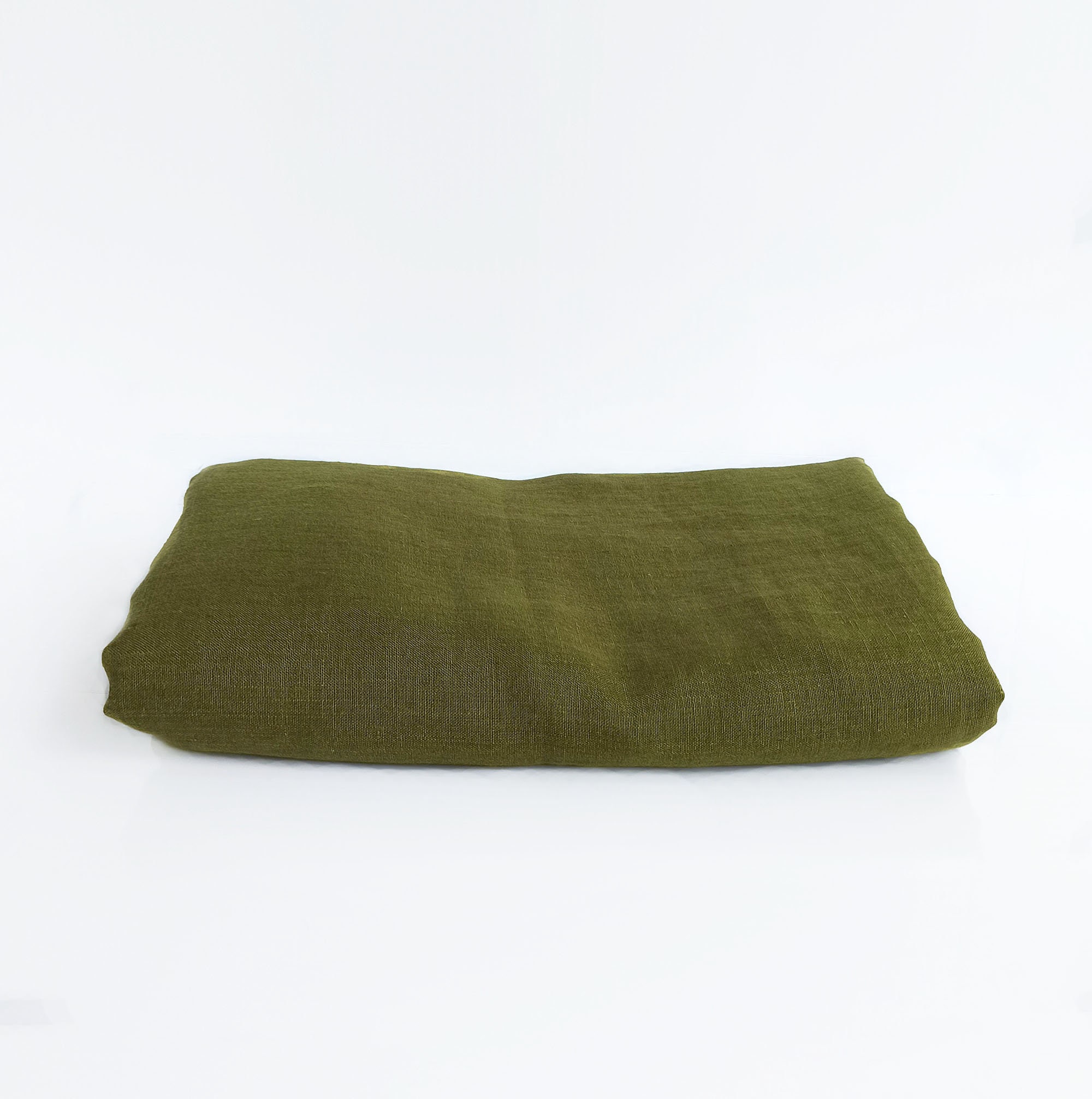Linen flat sheet king Moss green linen bedding twin xl Bed Etsy
