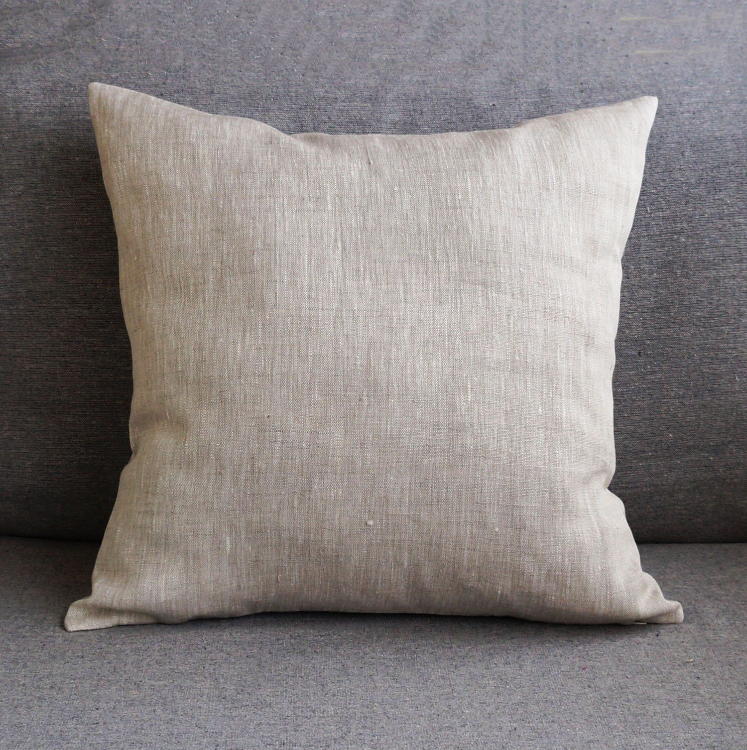 18x18 Cotton and Natural Linen Pillow Covers (Set of 2) – Maison