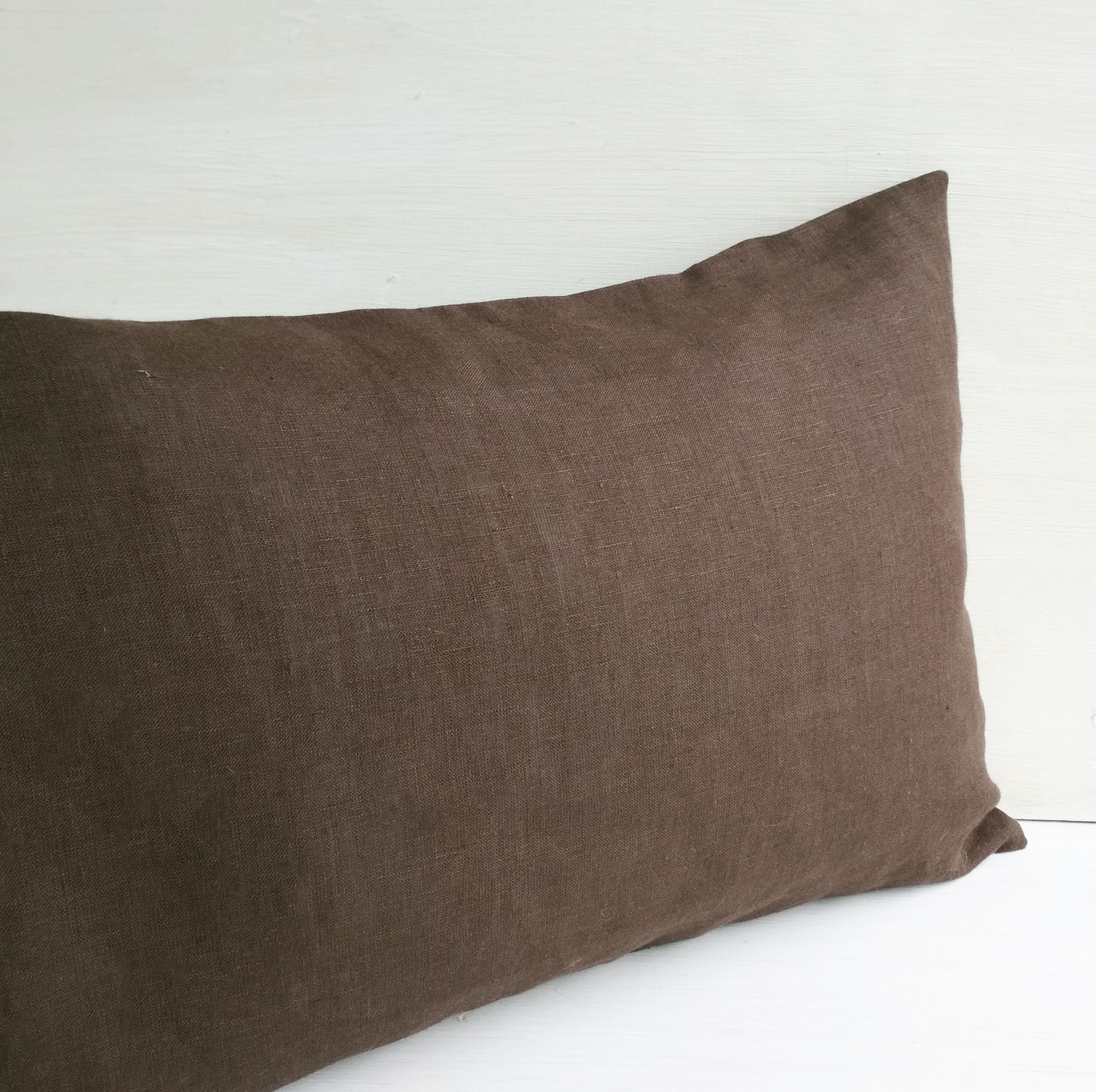 16x36 Linen body pillow cover 20x54 Extra long lumbar pillow Etsy