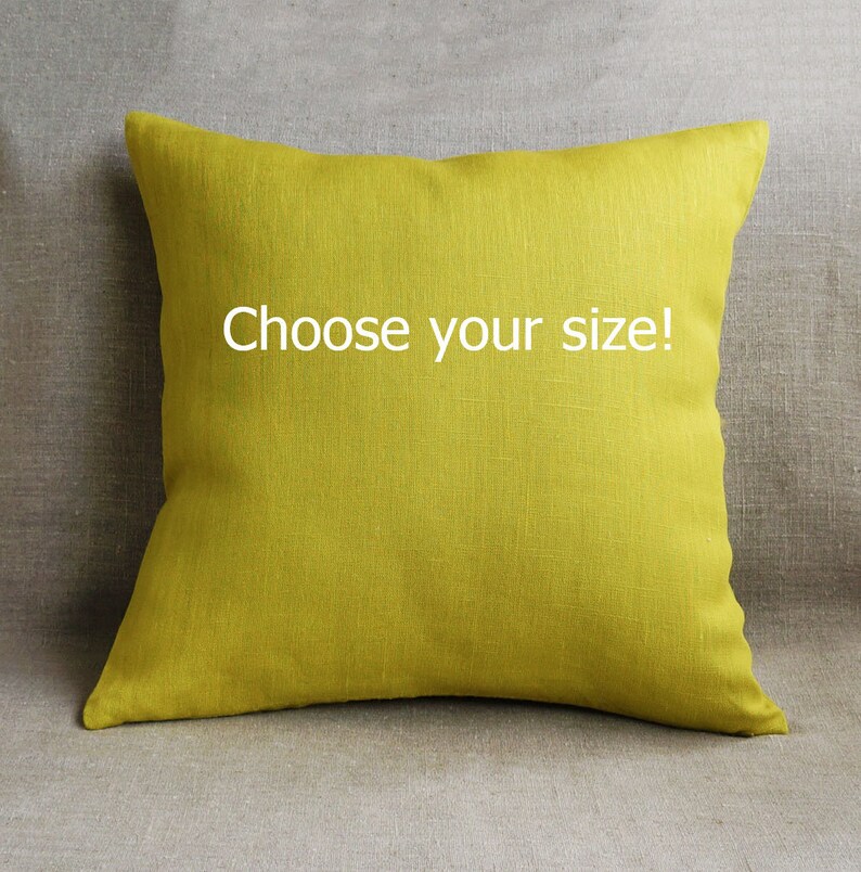 Set of 2 lime green linen pillow cases Chartreuse throw Etsy