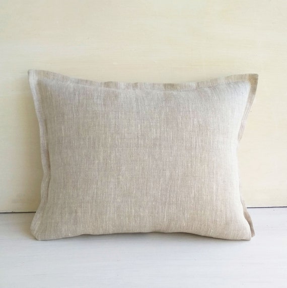 24x24 Linen throw pillow covers 20x20 Flax linen euro sham 26x26 Gray lumbar pillow cover 12x20 14x36 20x54 18x18
