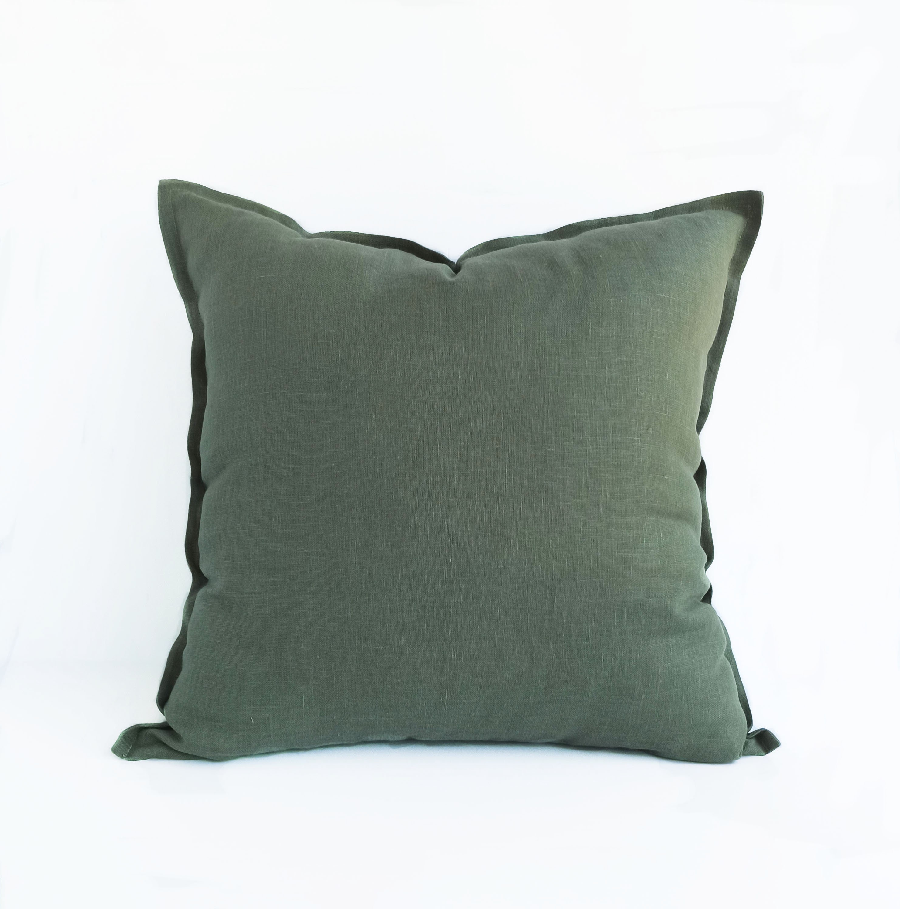 24x24 Sage Green Linen Euro Sham Cover 26x26 Linen Throw Etsy