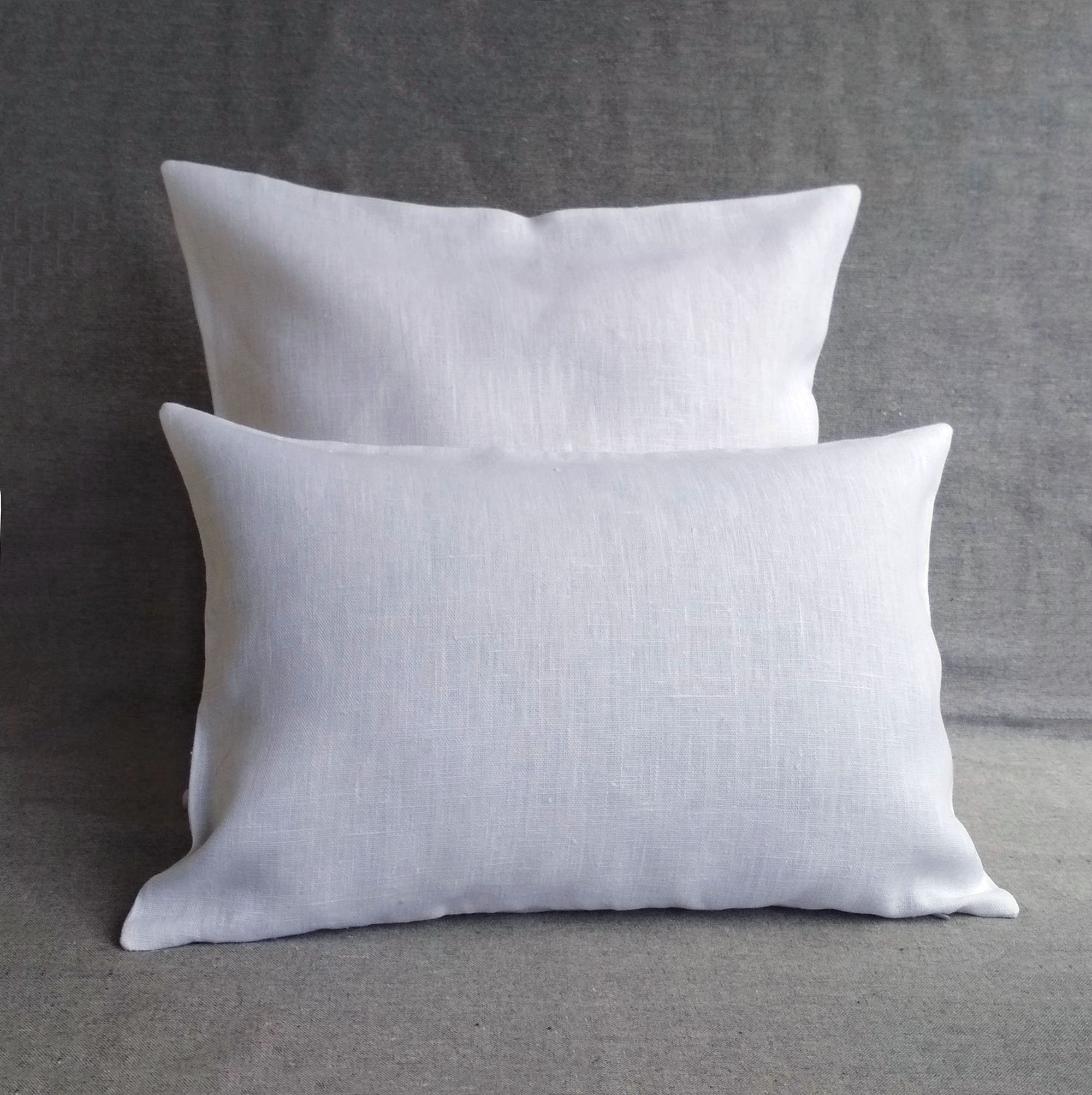 White Linen Body Pillow Case Extra Long Lumbar Pillow Cover Etsy