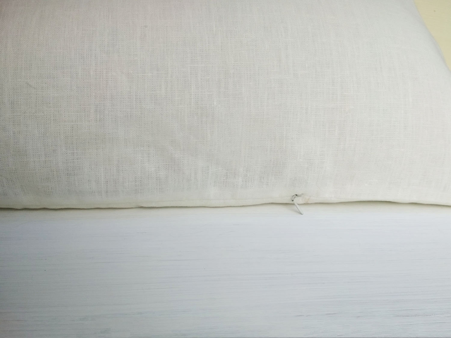 White Linen Body Pillow Case Extra Long Lumbar Pillow Cover Etsy
