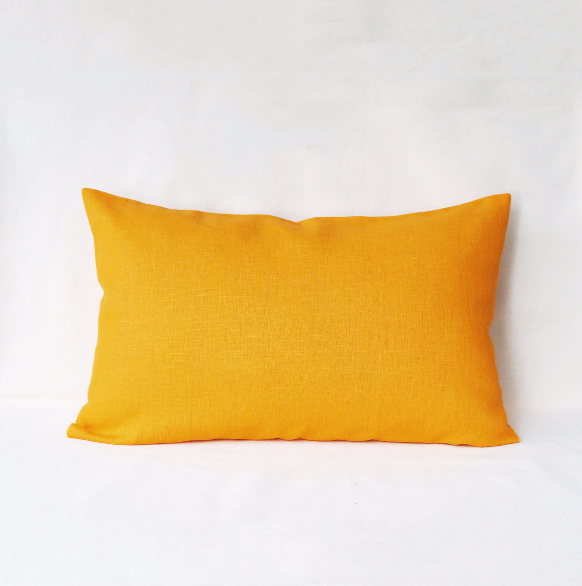 Linen Body Pillow Cover 20x54 Mustard Throw Pillow Covers Etsy