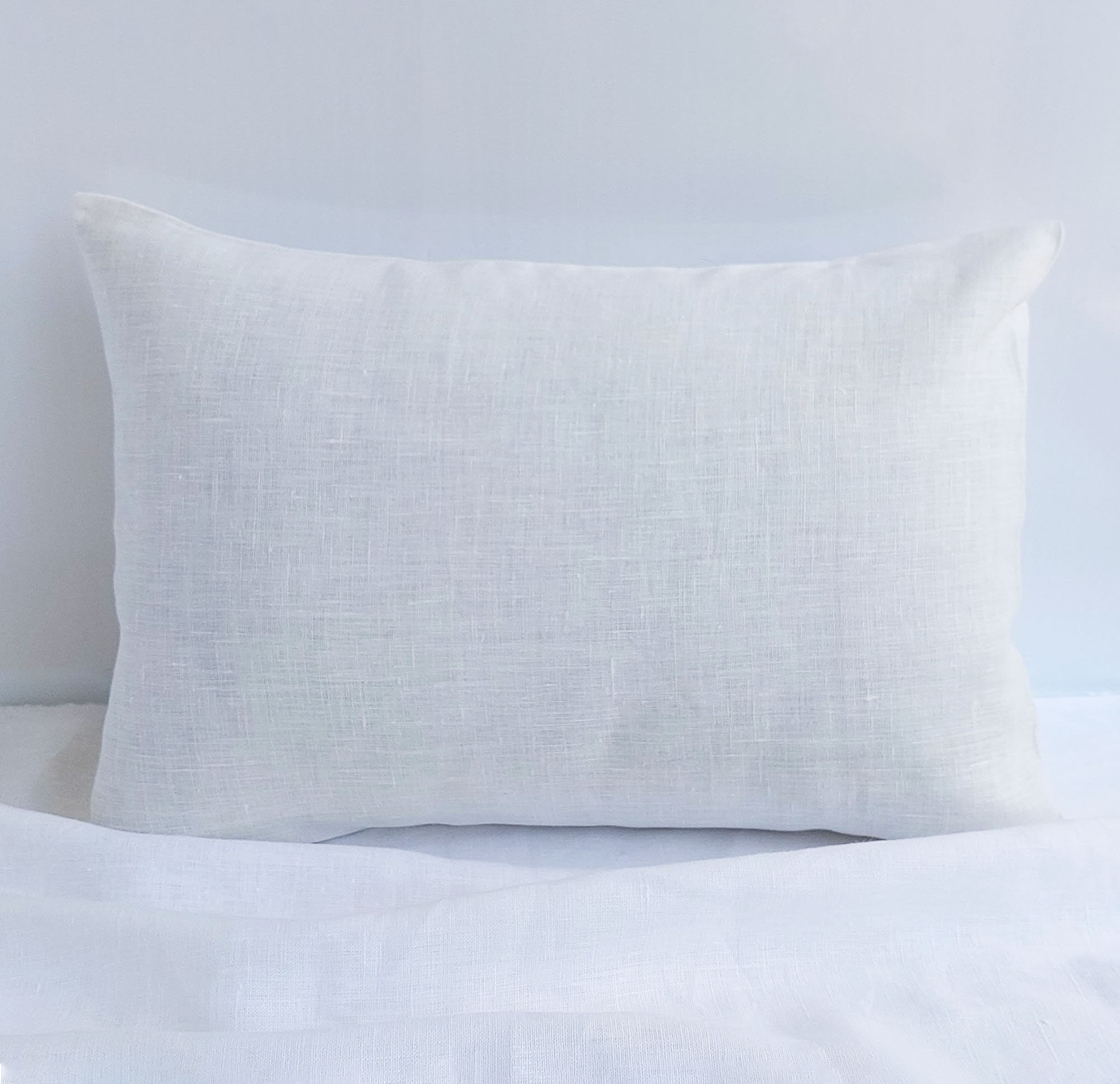 White Linen Pillowcase King Standard Linen Pillow Case Body Etsy