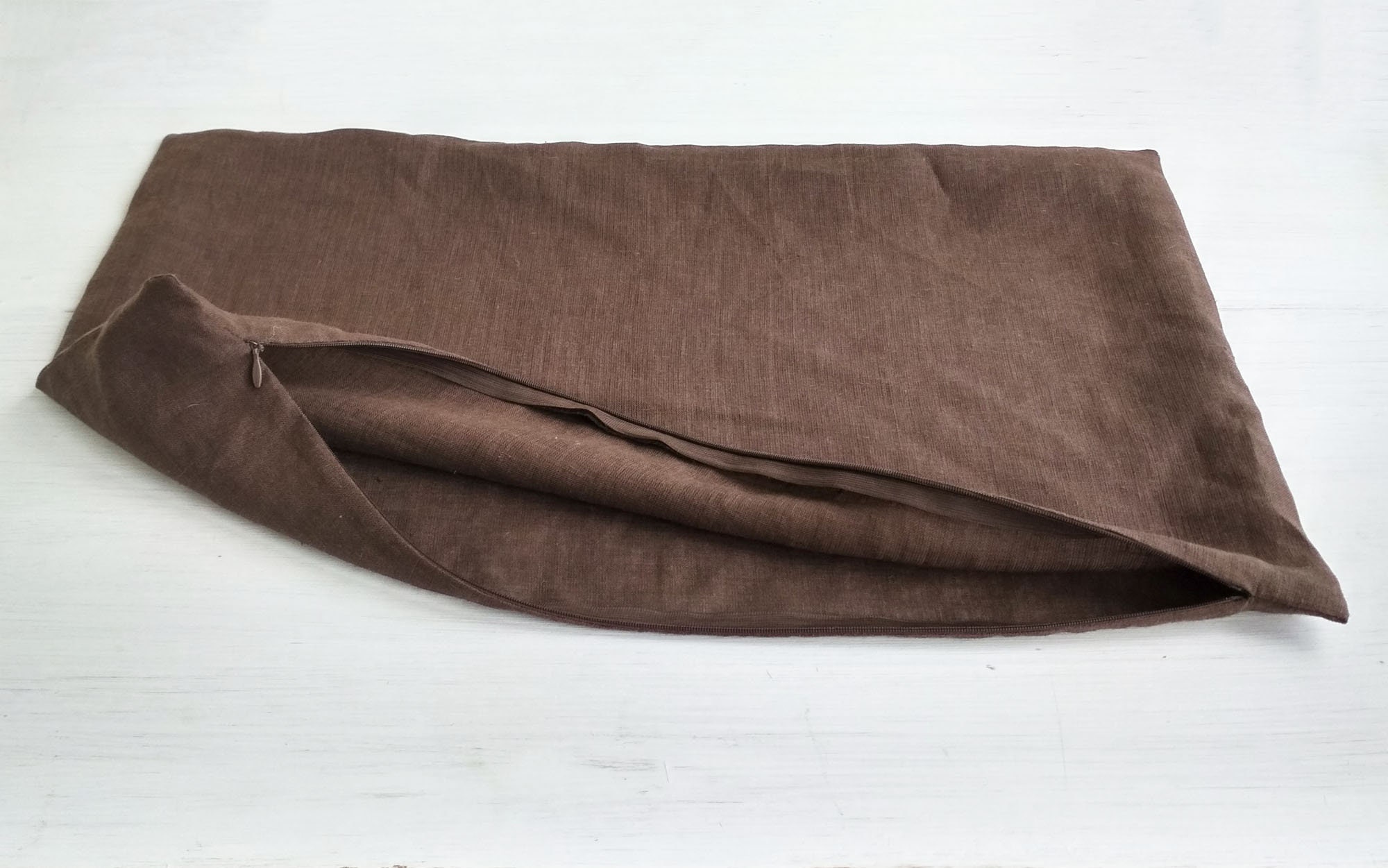 Brown Throw Pillow Covers 20x20 Linen Lumbar Pillow Cover Etsy