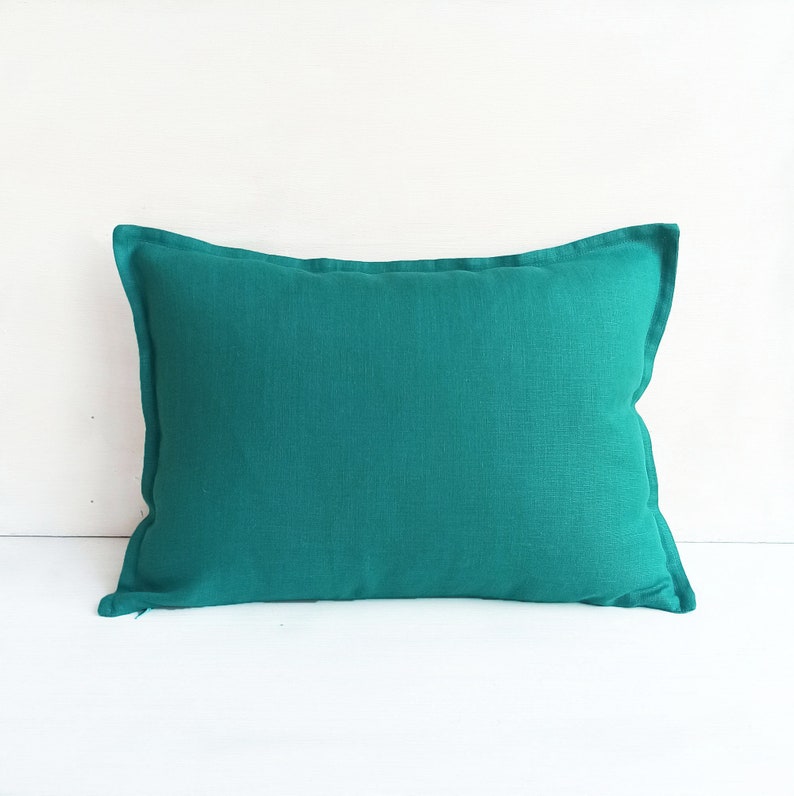 16x26 Teal Throw Pillow Covers 20x20 Linen Euro Sham 26x26 Etsy